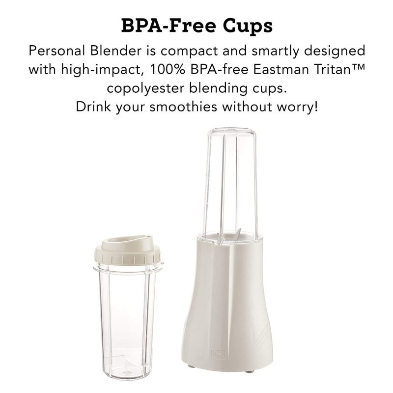 Tribest Tribest PB-150 Personal Blender for Shakes and Smoothies with Portable Blender Cups, White Large  - Image 3