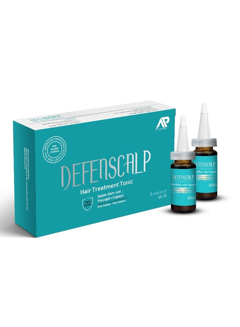 ديفينسكالب أمبولات  لنمو الشعر - 5 أمبولات × 10 مل - لعلاج تساقط الشعر - Image 1