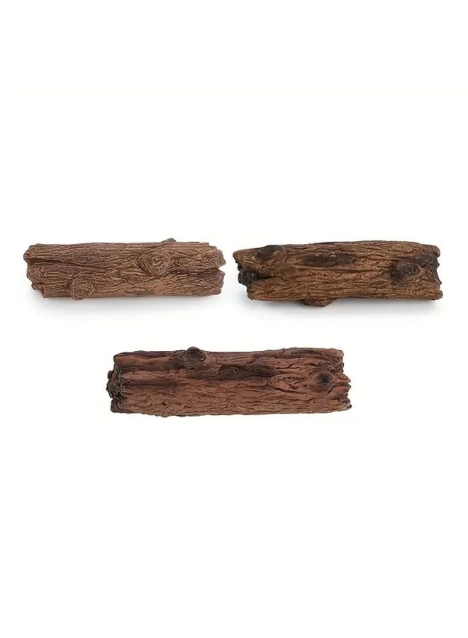 Tree Stump Model 3Pcs Simulated Sand Landscape Small Stone Scene Static Decorations - Image 1