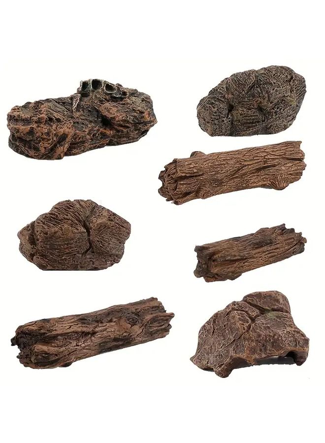 Tree Stump Model 3Pcs Simulated Sand Landscape Small Stone Scene Static Decorations - Image 4