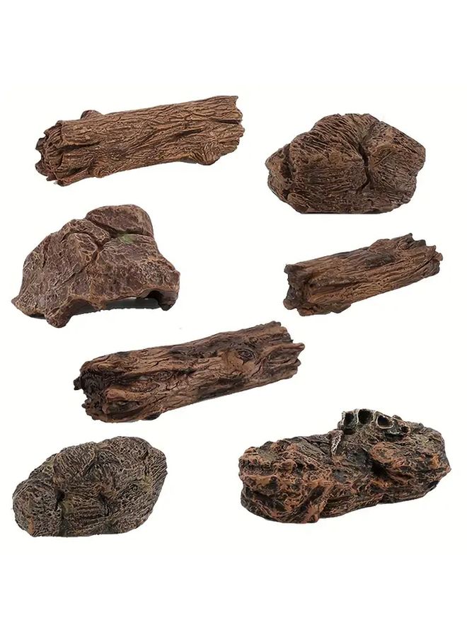 Tree Stump Model 3Pcs Simulated Sand Landscape Small Stone Scene Static Decorations - Image 2