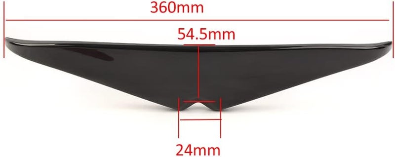 QASULER ABS Motorcycle Headlight Eyebrow Trim for Harley - Image 2