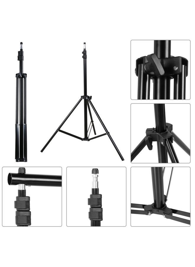 SLOW DOLPHIN Photo Video Studio 10x7ft(WxH) Adjustable Backdrop Support System Kit Background Stand with Carry Bag  - Image 5