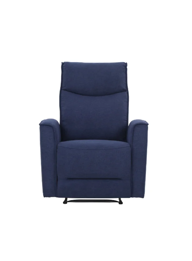 Micasa Durable High Quality Manual Recliner Chair Navy NV0112D