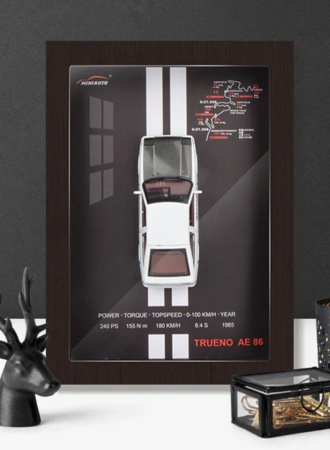 LITTLE ROCKZ نموذج سيارة رياضية مصنوعة من سبائك المعادن ميني أوتو، نسخة إطار سيارة مصغرة، نموذج محاكاة 3D، سيارة سباق معلقة، مجموعة زخرفية، هدايا للأطفال - Image 2