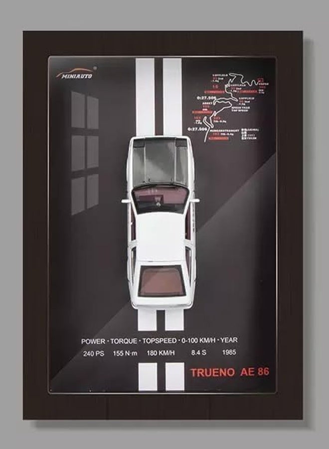 LITTLE ROCKZ نموذج سيارة رياضية مصنوعة من سبائك المعادن ميني أوتو، نسخة إطار سيارة مصغرة، نموذج محاكاة 3D، سيارة سباق معلقة، مجموعة زخرفية، هدايا للأطفال - Image 1