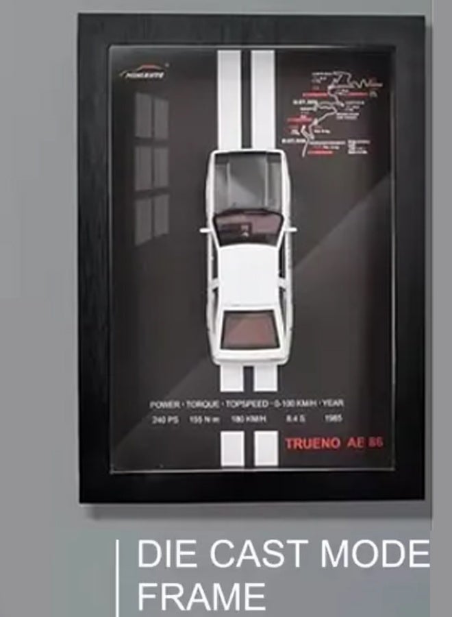 LITTLE ROCKZ نموذج سيارة رياضية مصنوعة من سبائك المعادن ميني أوتو، نسخة إطار سيارة مصغرة، نموذج محاكاة 3D، سيارة سباق معلقة، مجموعة زخرفية، هدايا للأطفال - Image 3