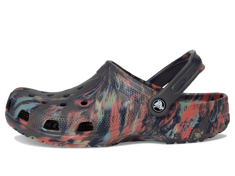 Crocs Unisex-Adult Classic Marbled Tie-Dye Clog Black Sand/Multi Men's 4 Women's 6 Medium - Image 4