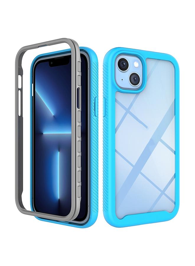 S-TOP Case For iPhone 14 Starry Sky Solid Color PC + TPU Phone Case - Image 1