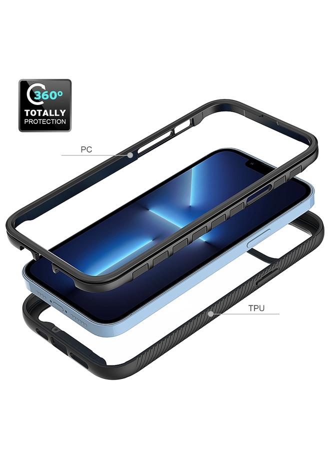 S-TOP Case For iPhone 14 Starry Sky Solid Color PC + TPU Phone Case - Image 3