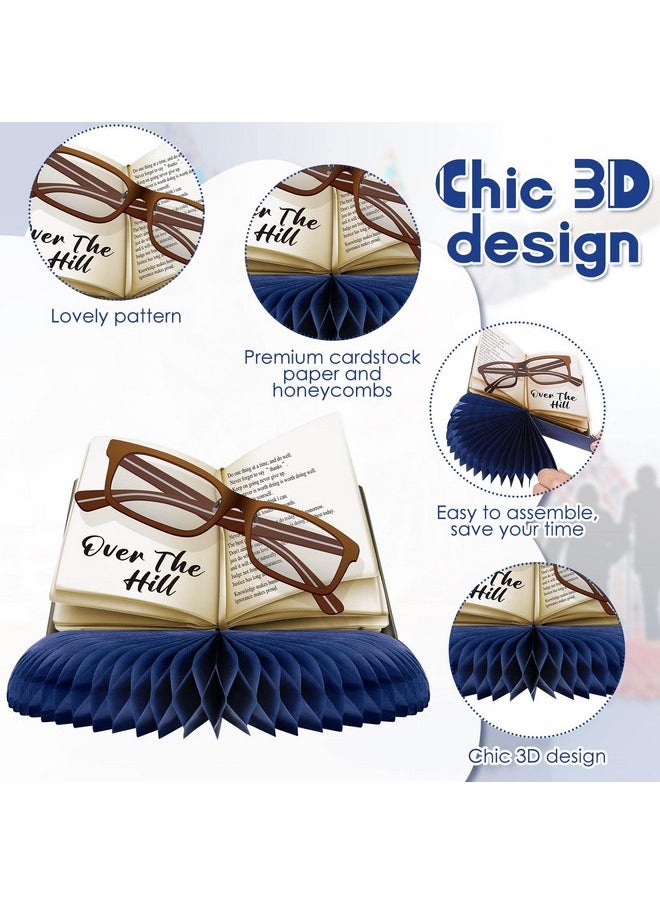 Leinuosen 9 Pcs Over The Hill Party Supplies Old Age Honeycomb Table Centerpieces Over The Hill Birthday Decorations Old People Gag Gifts Table Toppers Centerpiece For Old Age Birthday Retirement Party Decor  - Image 3