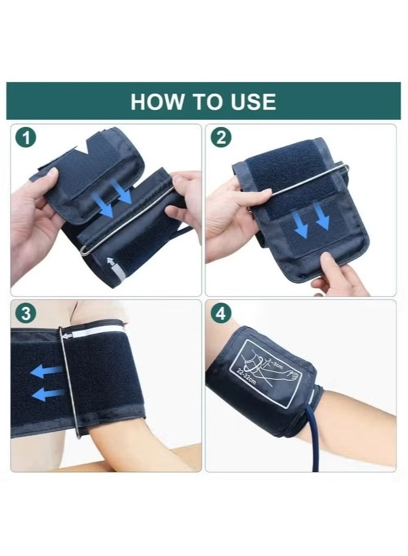 TIGER Blood Pressure Monitor with LCD Digital Display –- Accurate & Easy-to--Use Home BP Cuff, Large Screen for Clear Readings, Adjustable Arm Cuff, Portable, Ideal for Monitoring Health at Home - Image 3