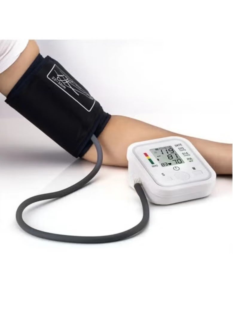 TIGER Blood Pressure Monitor with LCD Digital Display –- Accurate & Easy-to--Use Home BP Cuff, Large Screen for Clear Readings, Adjustable Arm Cuff, Portable, Ideal for Monitoring Health at Home - Image 4