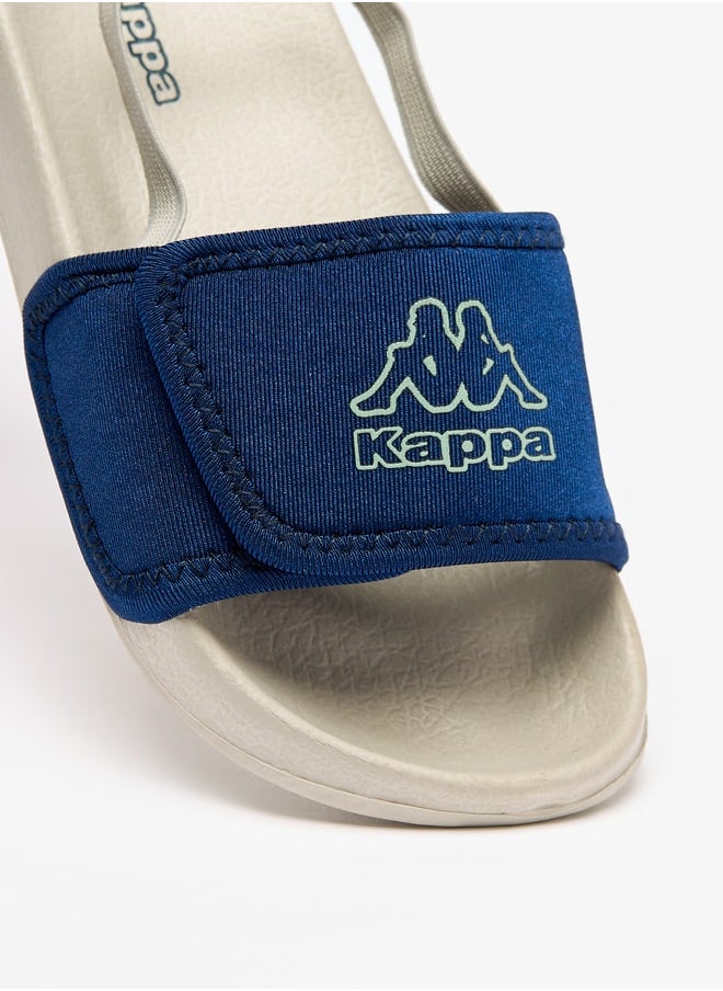 Kappa Boy's Logo Print Sandals with Back Strap  - Image 3