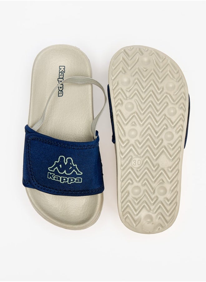 Kappa Boy's Logo Print Sandals with Back Strap  - Image 4