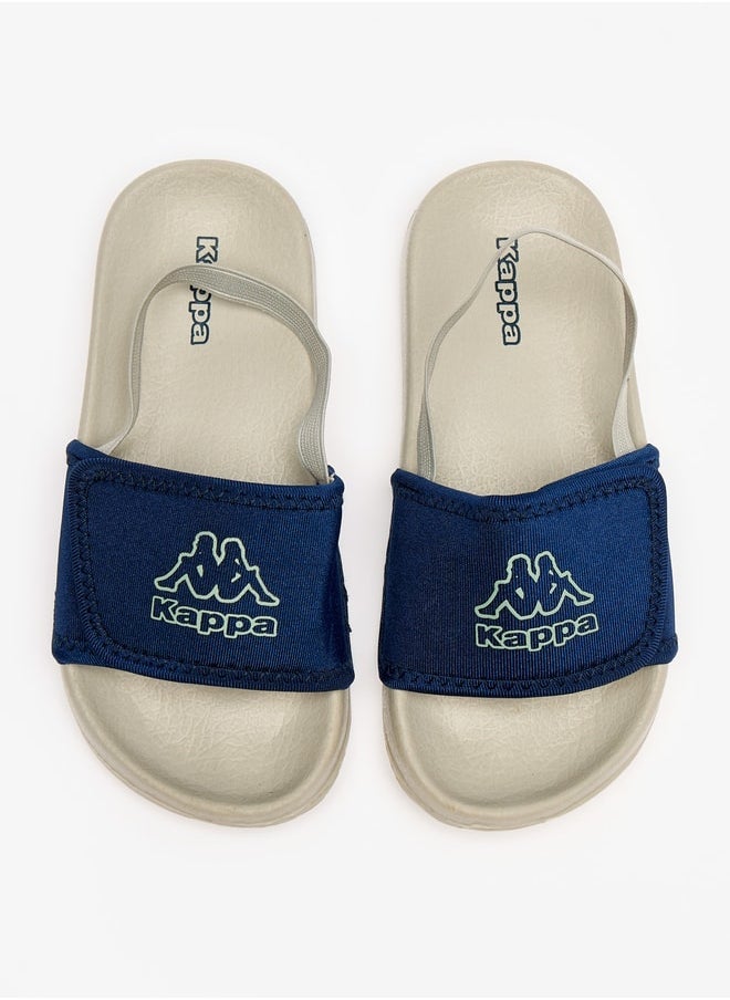 Kappa Boy's Logo Print Sandals with Back Strap  - Image 1