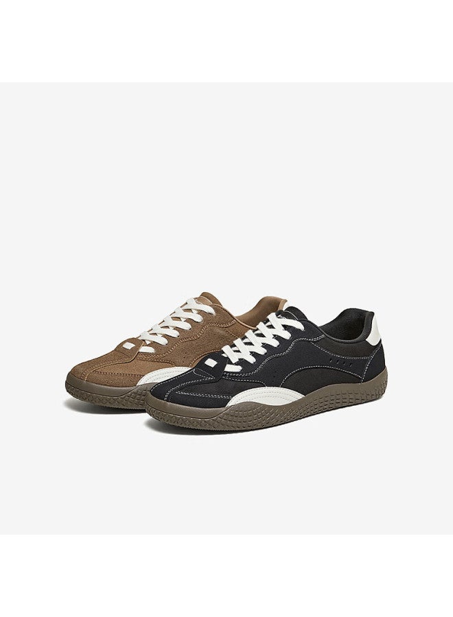 Basto 26 Spring Fashion Retro Lightweight German Training Shoes Street Casual Sports Men's Shoes 25200am6 Brown/white Size 40 - Image 4