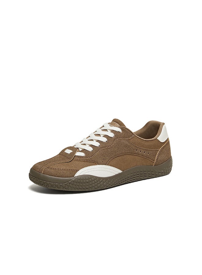 Basto 26 Spring Fashion Retro Lightweight German Training Shoes Street Casual Sports Men's Shoes 25200am6 Brown/white Size 40 - Image 3