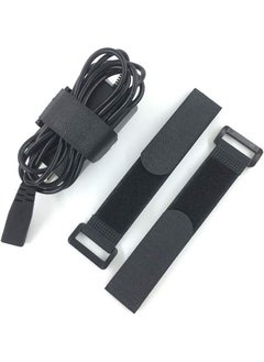 Generic 10 Pack Hook and Loop Cable Straps,Black Self-Adhesive Nylon Straps Cable/Securing Straps with Buckles,Adjustable Reusable Cinch Straps,1"x 16"Cord Organizer (1"X16")  - Image 4