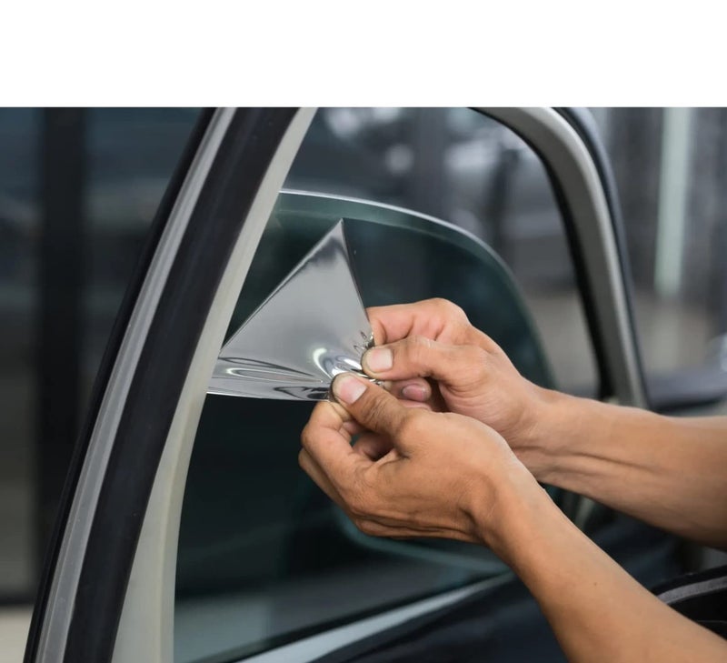 WISDOM Window Tint Film, Self-Adhesive Window Car Glass Film Heat Control Film & Automotive Car Window Film(50Cm By 508 Cm, Black Film, Peel And Stick) - Image 4