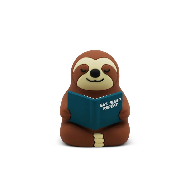 GOOFBALLS Little Readers â€“ Cute Figurines for Bookshelves, Desks, Terrariums & Home Decor â€“ Book-Loving Animal Statue â€“ Sloth - Image 1