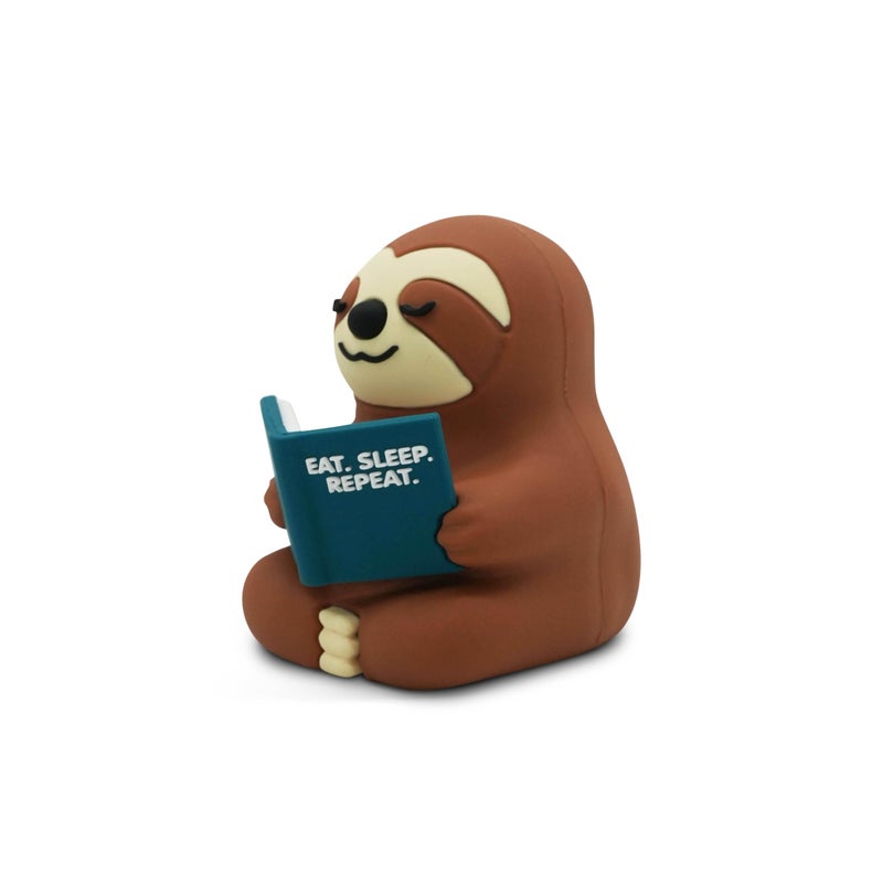GOOFBALLS Little Readers â€“ Cute Figurines for Bookshelves, Desks, Terrariums & Home Decor â€“ Book-Loving Animal Statue â€“ Sloth - Image 5