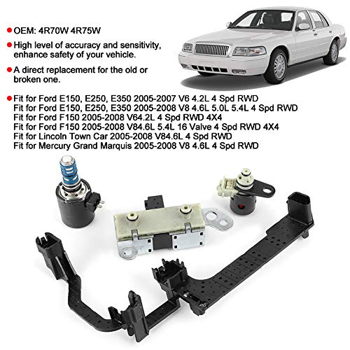 Klanata Refurbished 4R70W 4R75W 4 Pack Transmission Solenoid Kit Car Solenoid Valve Set Car Solenoid Transmission Fit for E150 E250 E350 F150 20052008 - Image 3
