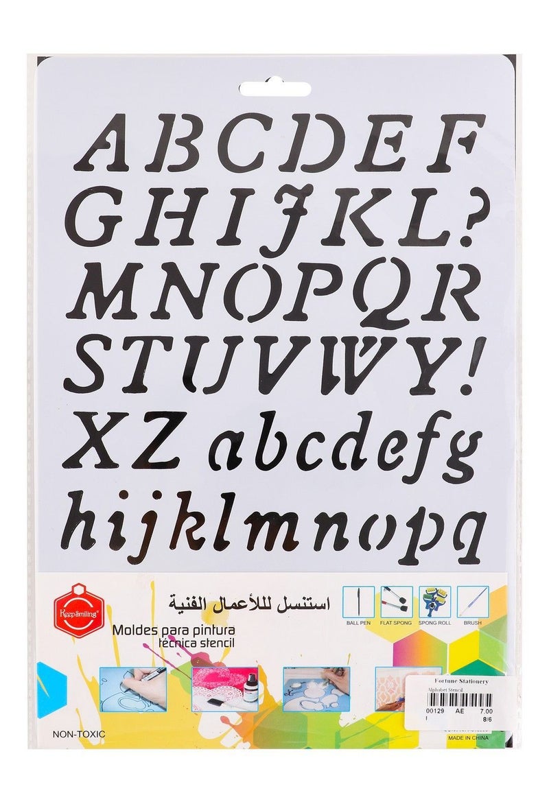 White Letter Stencil