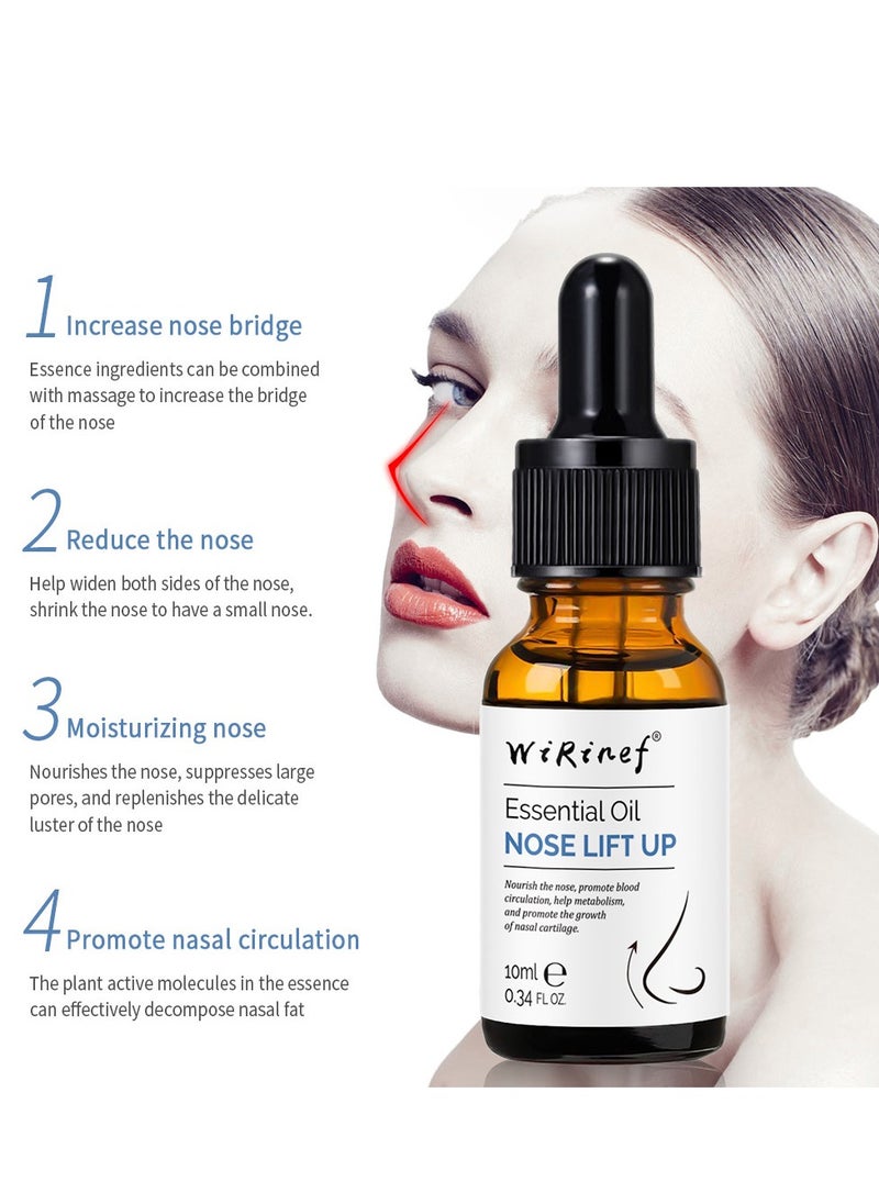 WiRinef Nose Essential Oil – Natural Rhinoplasty Enhancer, Collagen Firming Moisturizing Serum for Nose Reshaping, Facial Skin Care, Beauty Gift for Women and Men with Wide Noses 10ml  - Image 4