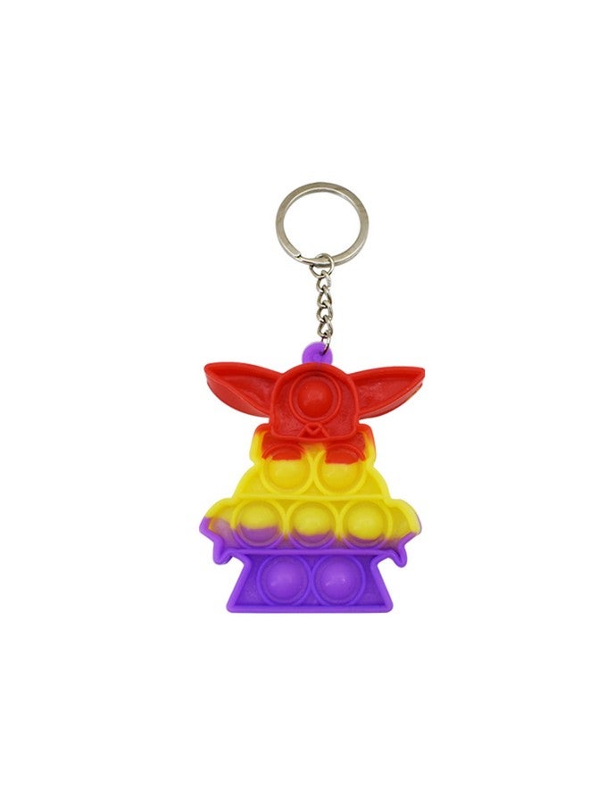 Asera Popit Cartoon Keyrings/Keychains for Kids Birthday Return Gifts Party Favors Take Away Gifts (Set of 12) - Image 3