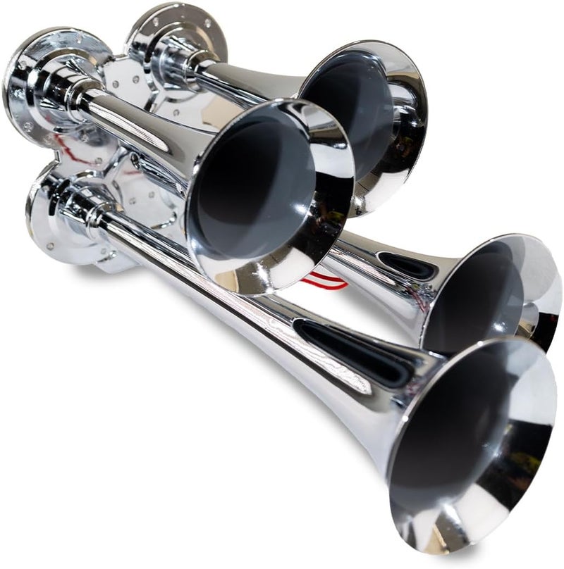 Kleinn Air Horns 141 Compact Quad Air Horn - Chrome