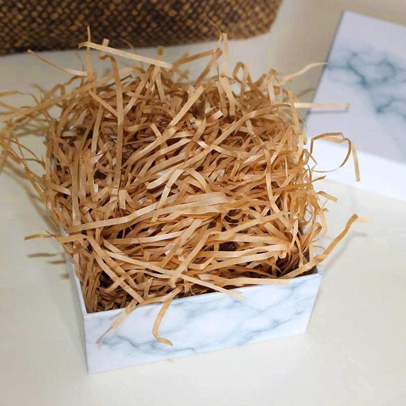 Red Dot Gift REDDOTGIFT® 5-Pack Eco-friendly Raffia Shreds for Gift Box Filling (Kraft) - Image 2
