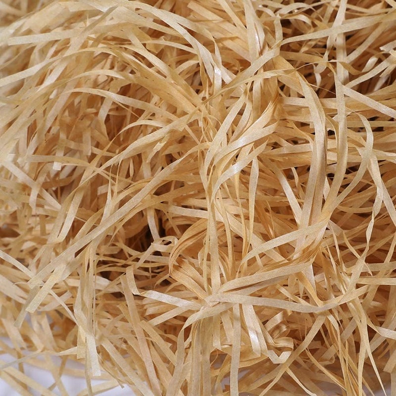 Red Dot Gift REDDOTGIFT® 5-Pack Eco-friendly Raffia Shreds for Gift Box Filling (Kraft) - Image 1