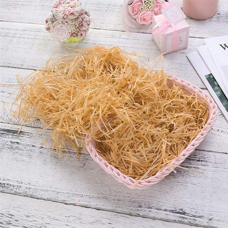 Red Dot Gift REDDOTGIFT® 5-Pack Eco-friendly Raffia Shreds for Gift Box Filling (Kraft) - Image 5