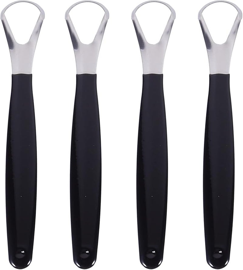 MILISTEN 4 Pack Stainless Steel Tongue Scraper for Fresh Breath Oral Hygiene - Image 4