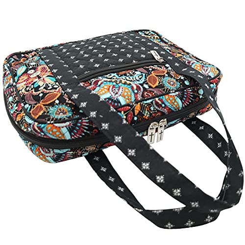 DIWI Quilted Bible Cover Extra Large Sizes 11.25 X 8.25 X 2.75 Inches Bible Tote Good Book Case (XL, C2 Jungle Secret) - Image 3