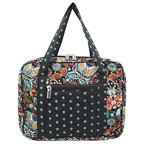 DIWI Quilted Bible Cover Extra Large Sizes 11.25 X 8.25 X 2.75 Inches Bible Tote Good Book Case (XL, C2 Jungle Secret) - Image 1
