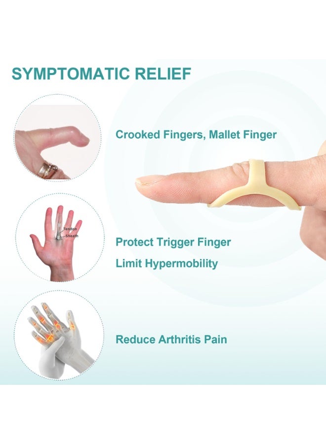 Winner Oval Finger Splint 14pcs, Sizes 1-14, Mallet Finger Splint Trigger Finger Splint for Thumb Middle Ring Index Pinky, Straighten Crooked Fingers Mallet Finger Protcet Trigger Finger Limit Hypermobility - Image 4