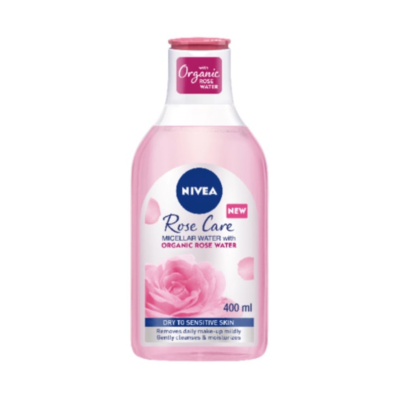 Nivea Micellar Water Makeup Remover Rose Care with Organic Rose Water - 400ml