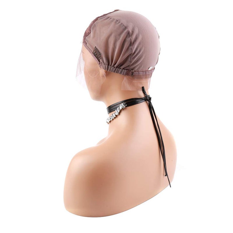 Bella Hair Breathable Swiss Lace Front Wig Cap for Making Wigs with Adjustable Straps and Combs Small Size Violet - Image 2