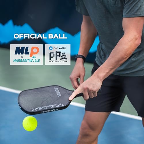 Vulcan | VPRO Flight Outdoor Pickleball | Official Ball of The PPA Tour & MLP | Hi-Vis Yellow | 3 Pack - Image 2
