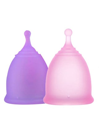 2 Pcs Soft Menstrual Cup, Super Soft and Flexible, Reusable Silicone Foldable Sterilizing Cup, Wear for 12 Hours, Easy to Clean Tampon and Pad Alternative (1 Small and 1 Large) - pzsku/Z9CAC4311809D0FFCFE13Z/45/1751443223/67fd1548-6e7f-447d-bc44-f98bef7c3752