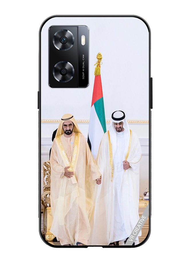 VR CREATIVE Protective Case Cover For Oppo A57/A77s Sheikh Mohamed Bin Zayed Al Nahyan And Sheikh Mohammed Bin Rashid Al Maktoum Design Multicolour - Image 1
