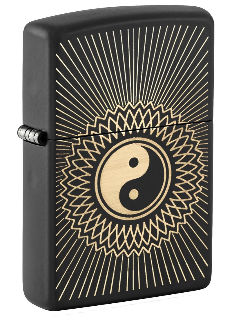 Zippo 29423 218 Yin & Yang 2 Black Matte Windproof Lighter - Image 1
