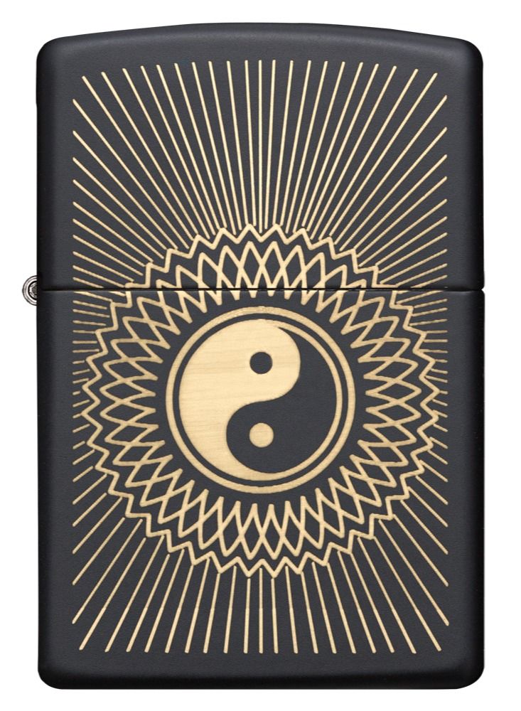 Zippo 29423 218 Yin & Yang 2 Black Matte Windproof Lighter - Image 2