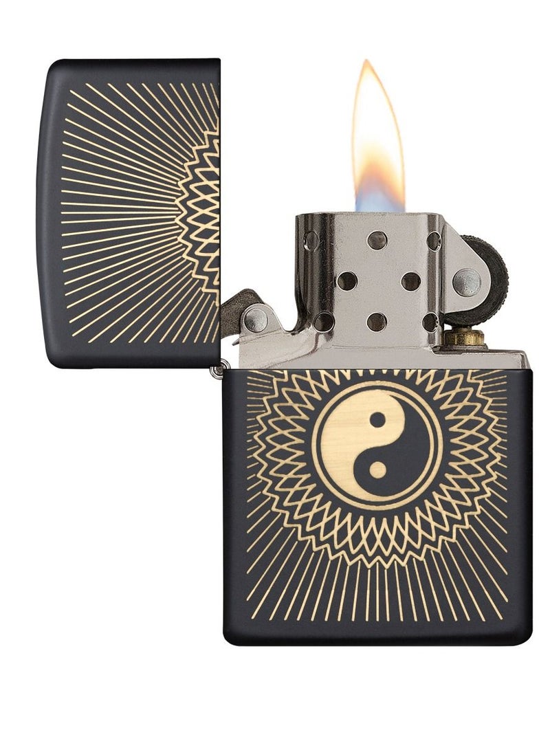 Zippo 29423 218 Yin & Yang 2 Black Matte Windproof Lighter - Image 3