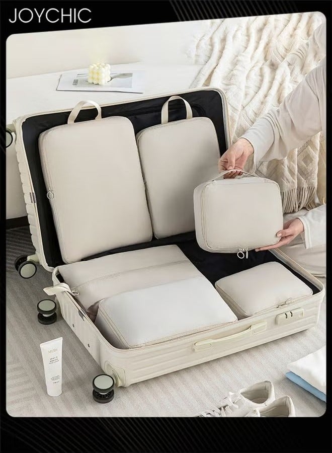 Joychic 6 Pcs packing cubes for suitcases Travel Cubes Packing Suitcase Organizer Bags Set Lightweight Essential Bag with Large Toiletries Clothes Shoes