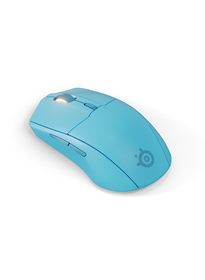 SteelSeries Rival 3 Gen 2 Wireless Mouse, Symmetrical Shape, 6 Buttons, Optical Type, TrueMove Air Optical Sensor (18K DPI), 1.9ms Ultra-Fast Clicks, 2.4GHz / Bluetooth Connection, Aqua | 62526 - Image 3