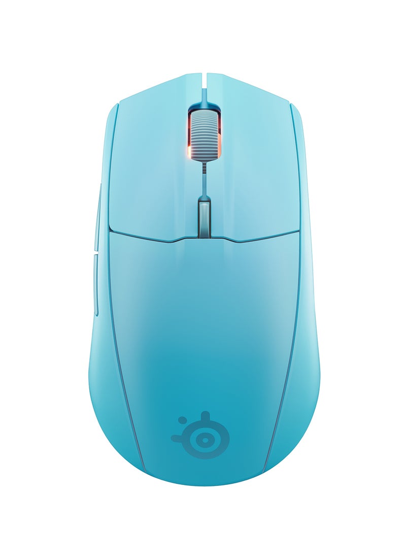 SteelSeries Rival 3 Gen 2 Wireless Mouse, Symmetrical Shape, 6 Buttons, Optical Type, TrueMove Air Optical Sensor (18K DPI), 1.9ms Ultra-Fast Clicks, 2.4GHz / Bluetooth Connection, Aqua | 62526 - Image 5