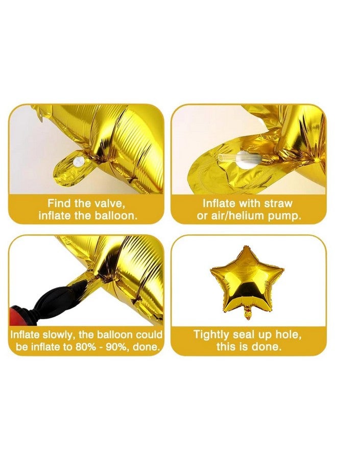 بارتي بروبس ديكورات عيد ميلاد بطابع الأميرة من بارتي بروبس - 50 قطعة، ديكورات عيد ميلاد بطابع الأميرة، عناصر ديكور عيد ميلاد للبنات، بالونات رقائق معدنية على شكل نجمة، لافتة عيد ميلاد سعيد باللون الوردي (ورق مقوى، لاتكس، رقائق معدنية) - Image 3